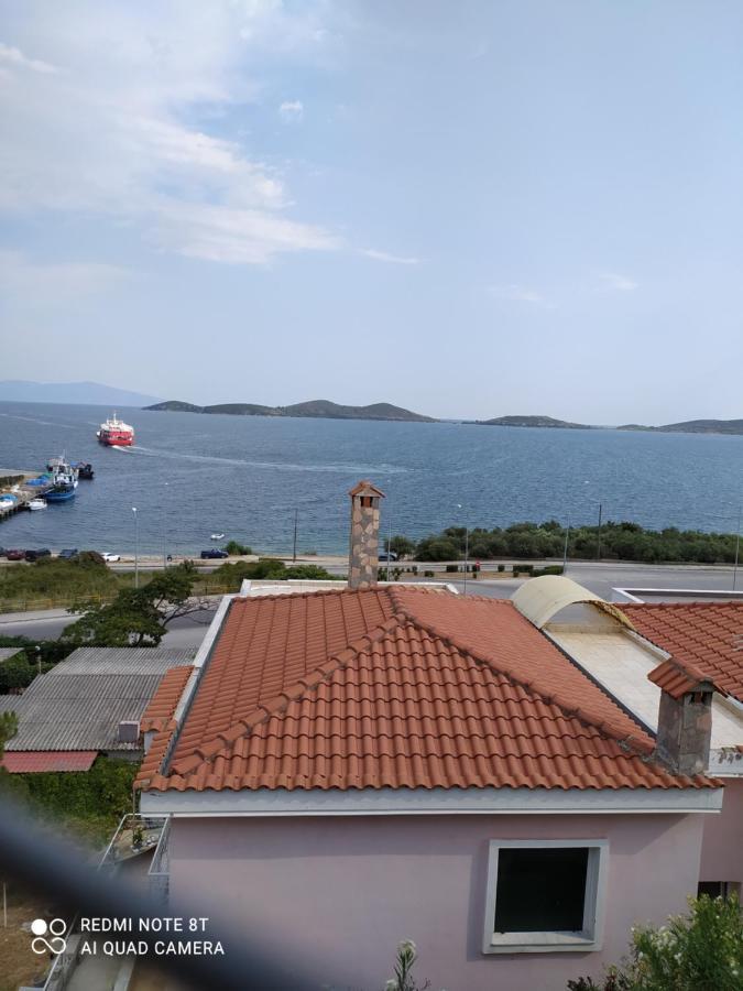 Port View House-Comfy Family Apartment-Panoramic View Nea Peramos  Exterior photo